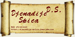 Đenadije Špica vizit kartica
